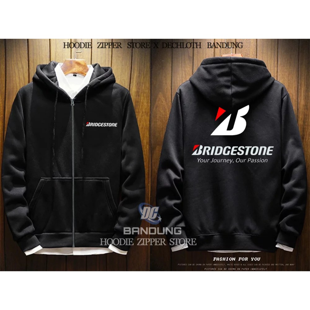JAKET HOODIE ZIPPER BRIDGESTONE YOUR JURNER OR PASSION