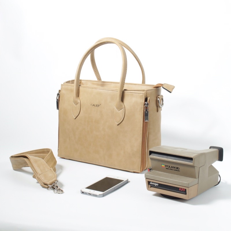 [CALEP] Tas Kerja Wanita Elegant (SULTAN bags - Khaki)