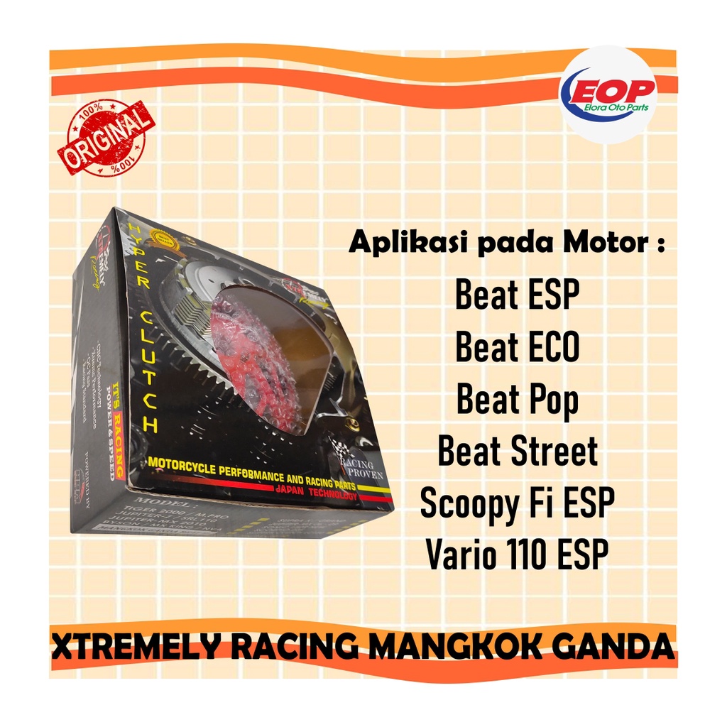 Mangkok Ganda XTR Xtremely Racing BEAT FI ESP VARIO SCOOPY ESP K44 ORI