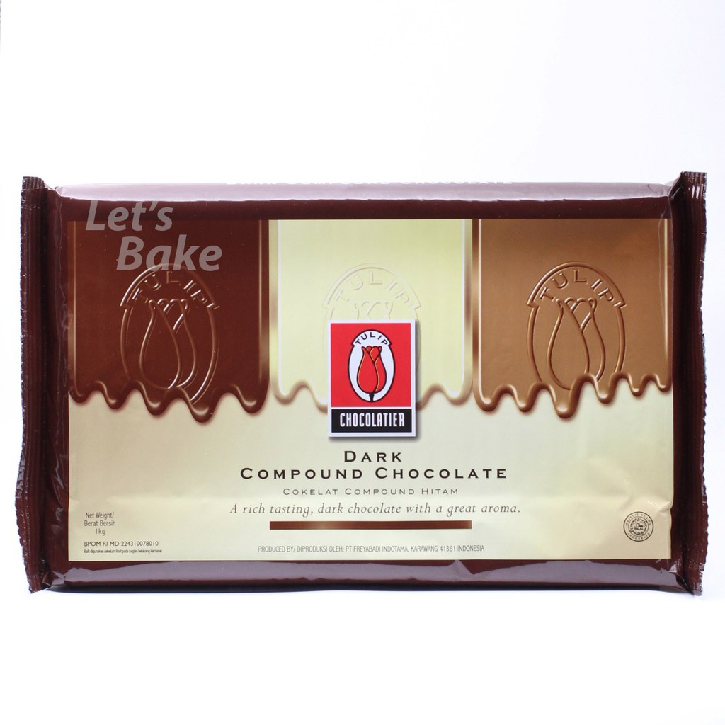

Tulip Coklat Compound Dark 1 Kg / Dark Chocolate Compound