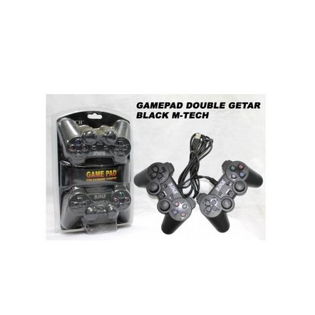 Game pad double hitam // Stik pc double hitam // stik pc getar kwalitas super joystick gamepad