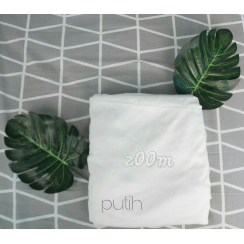 Mukena potong bahan jersey (PUTH)