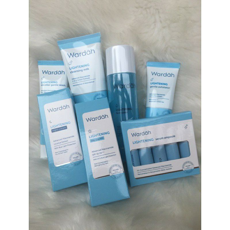 PAKET GLOWING WARDAH LIGHTENING SERIES