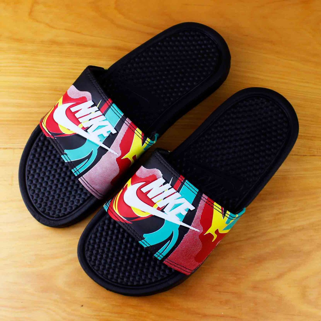 Sandal Slide Pria Benassi Flip Flop Sendal Distro Terbaru Nik