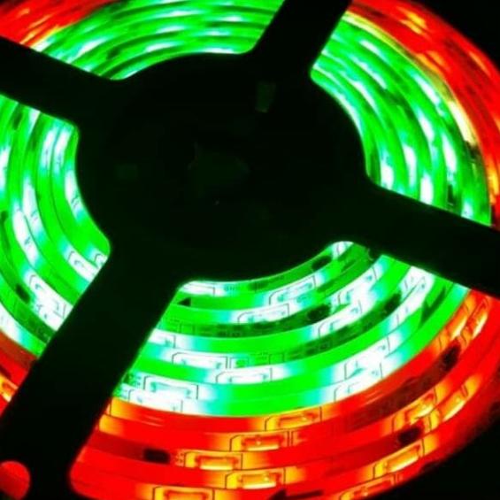 ☜ runing running led strip rgb warna warni 5050 running ic pintar ☞