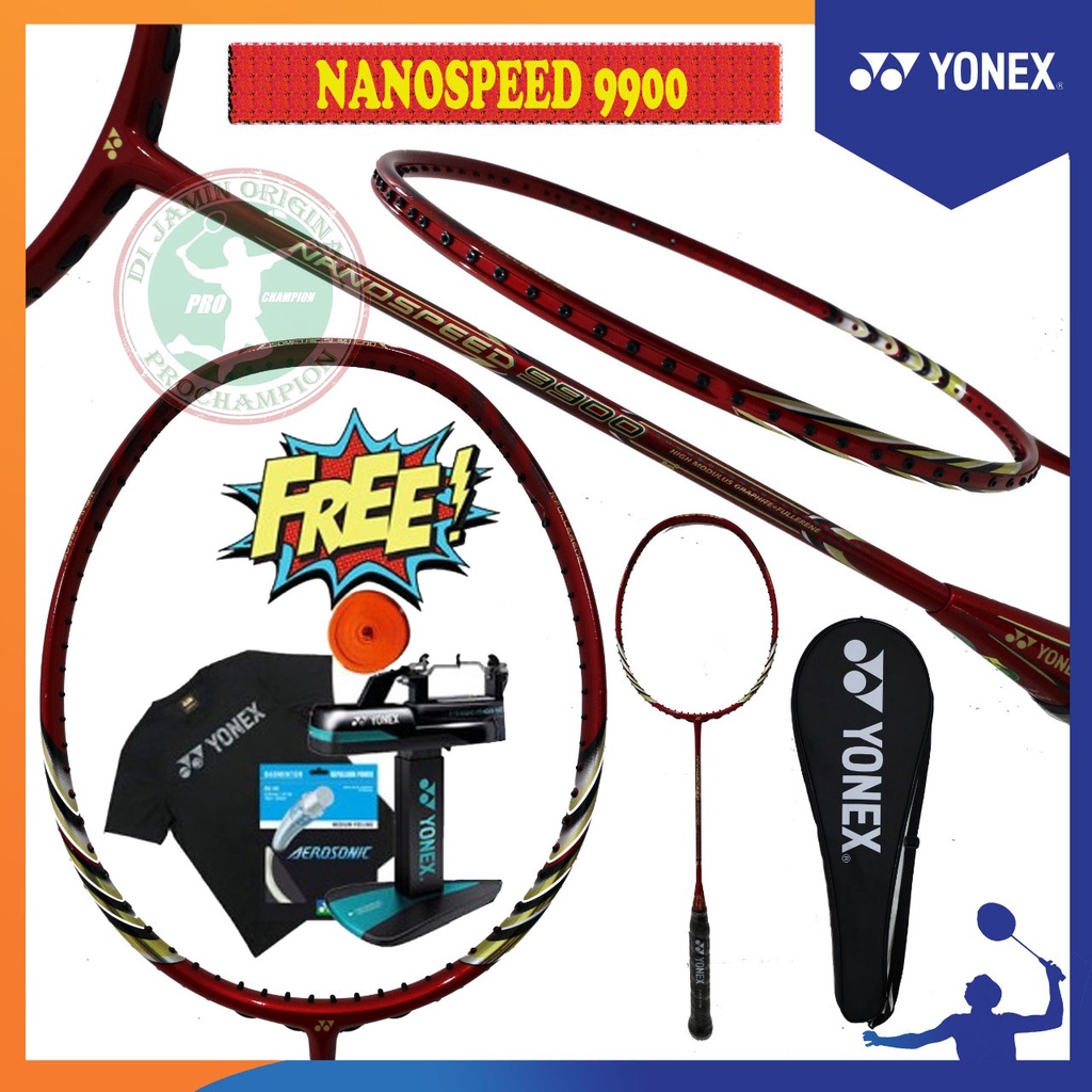 YONEX NANO SPEED 9900 / NANOSPEED 9900 RAKET BADMINTON ORIGINAL