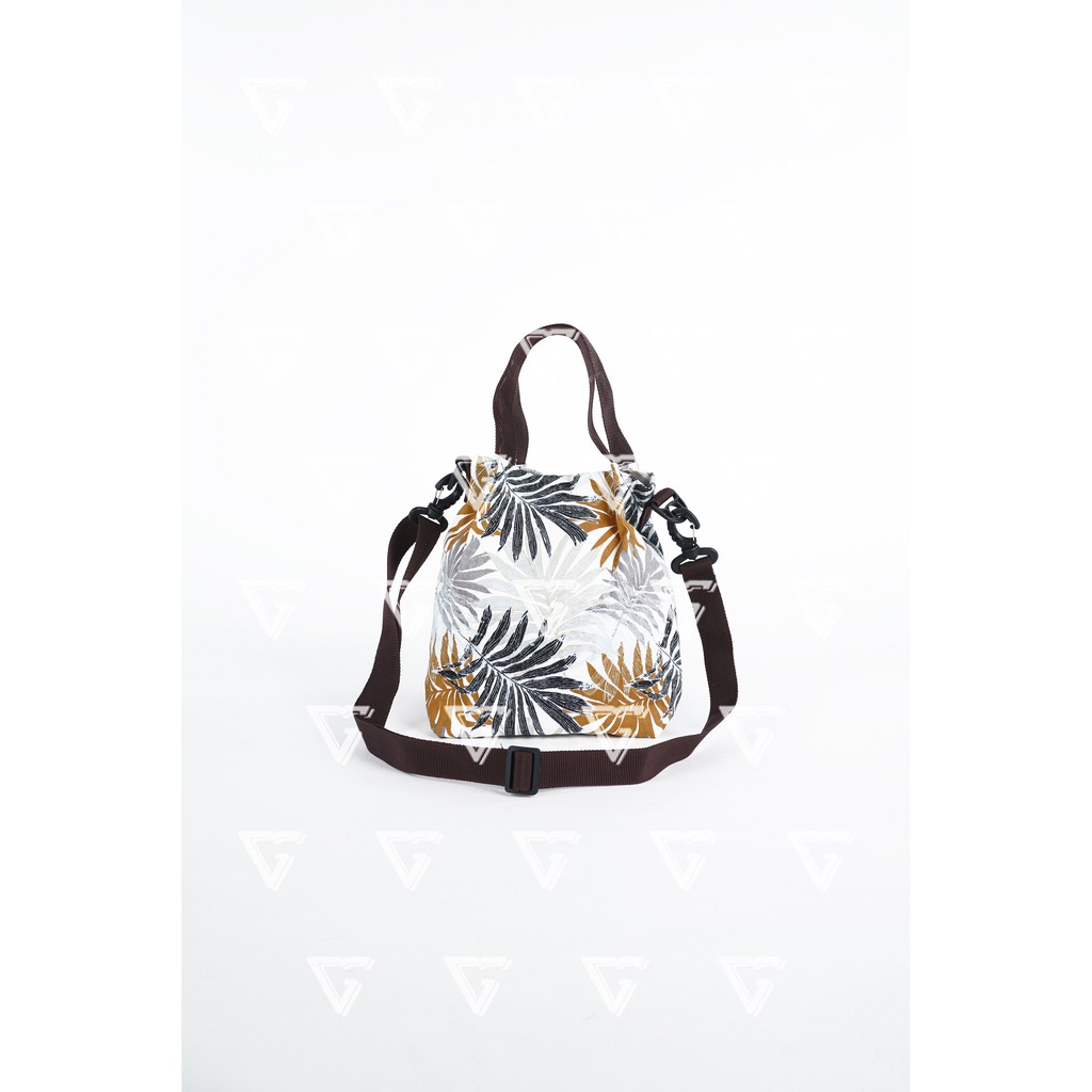 tas sling bag wanita korean style mini kekinian 2021 Motif Palm Abu