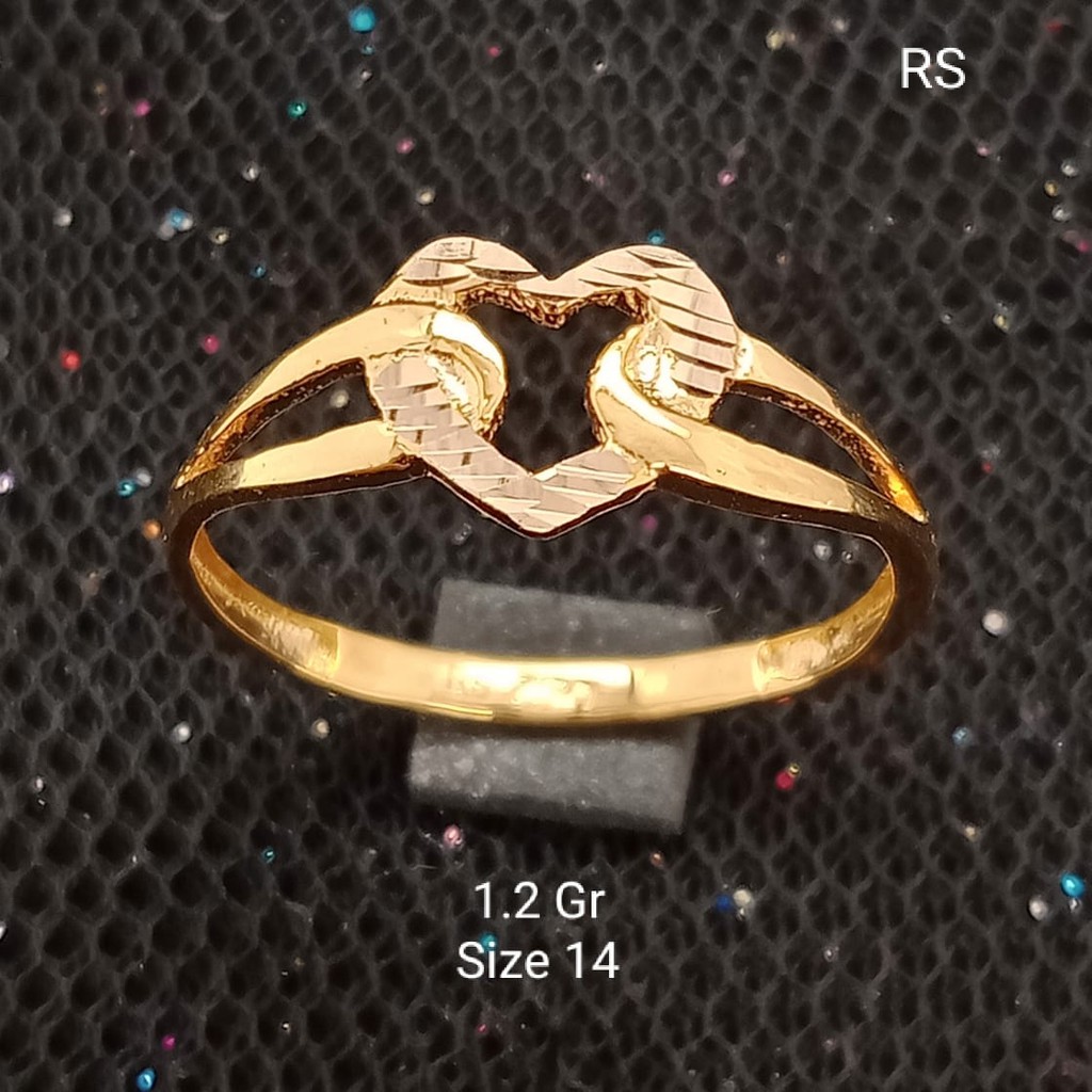 Cincin Emas 17 K - 1.2 Gr Kadar 750 - CMS100000015