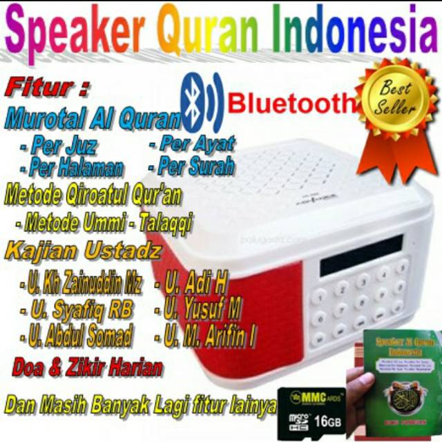 Chip 16 gb + Murottal Chip Speaker Murottal Al Quran Advance tp 600