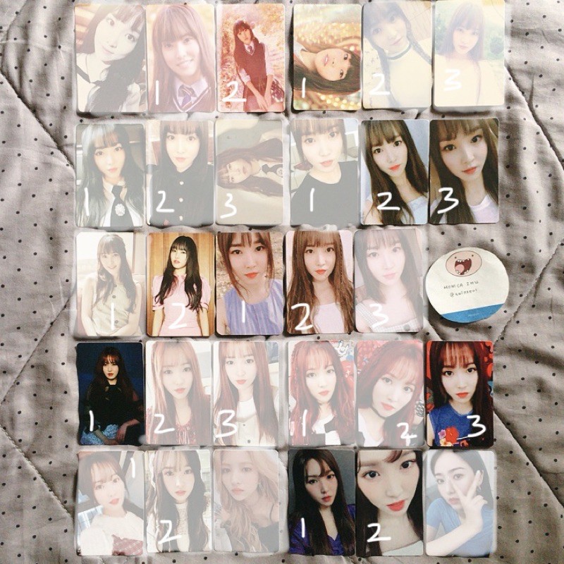 GFRIEND YUJU SINB SOWON PHOTOCARD