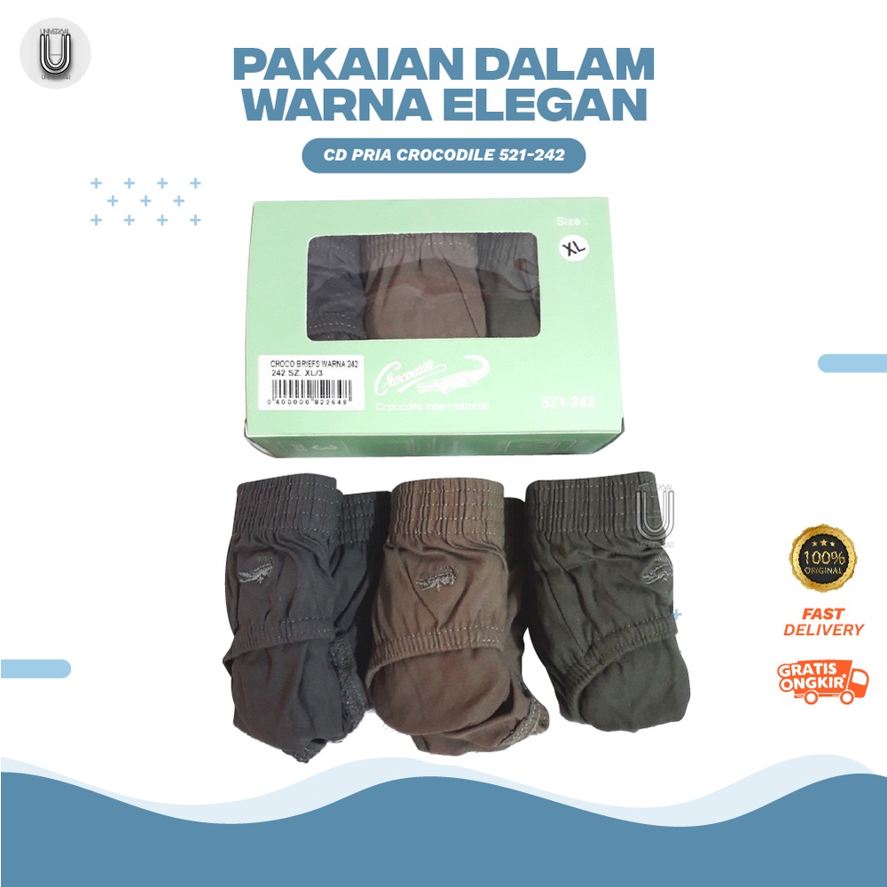 3 PCS | ORIGINAL CD Pria Crocodile 521-242