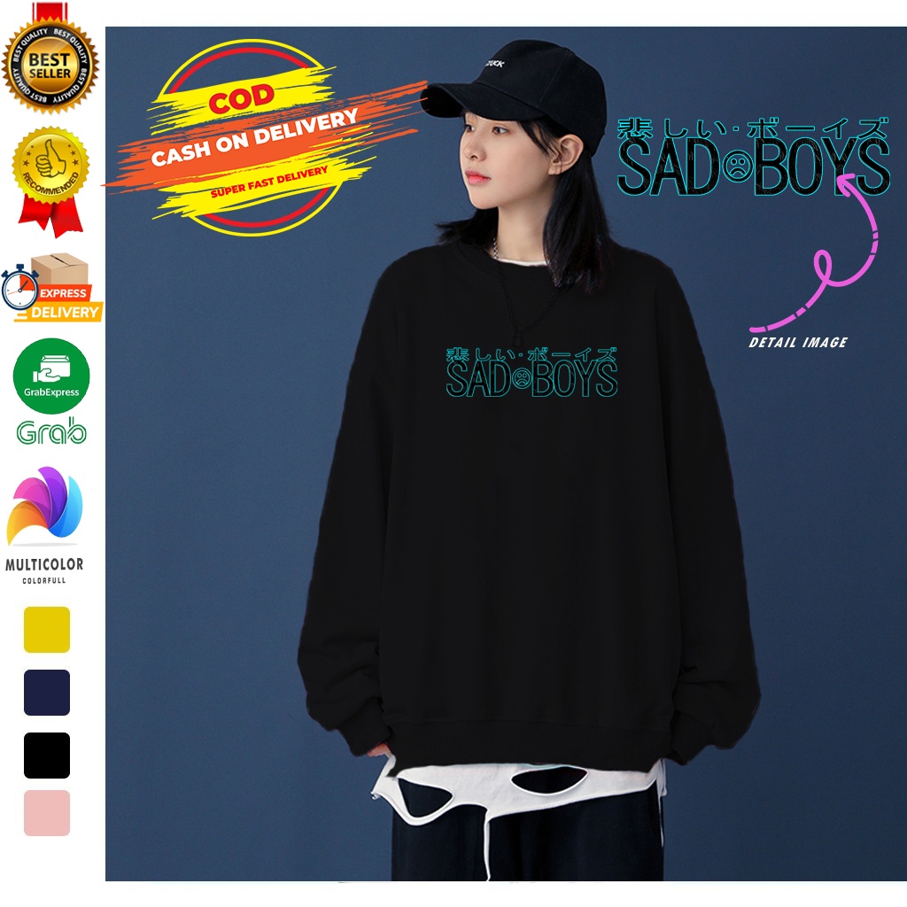 🅳🅵 Sweater Sadboys Pria &amp; Wanita | Sweater Terbaru | Dhea Fashion