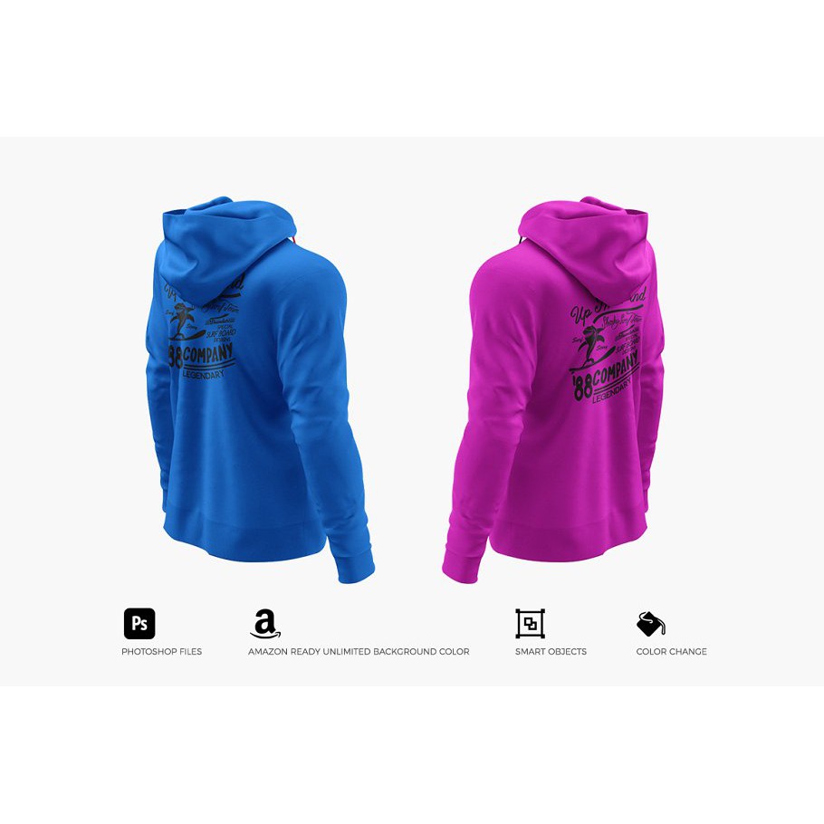 Mens Hoodie Mockups - Photoshop