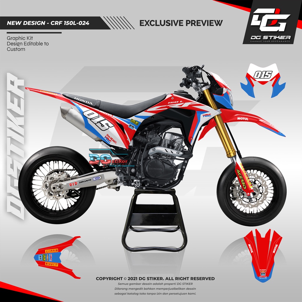 Decal kit CRF 150L, Decal CRF 150L, Striping CRF/dekal crf