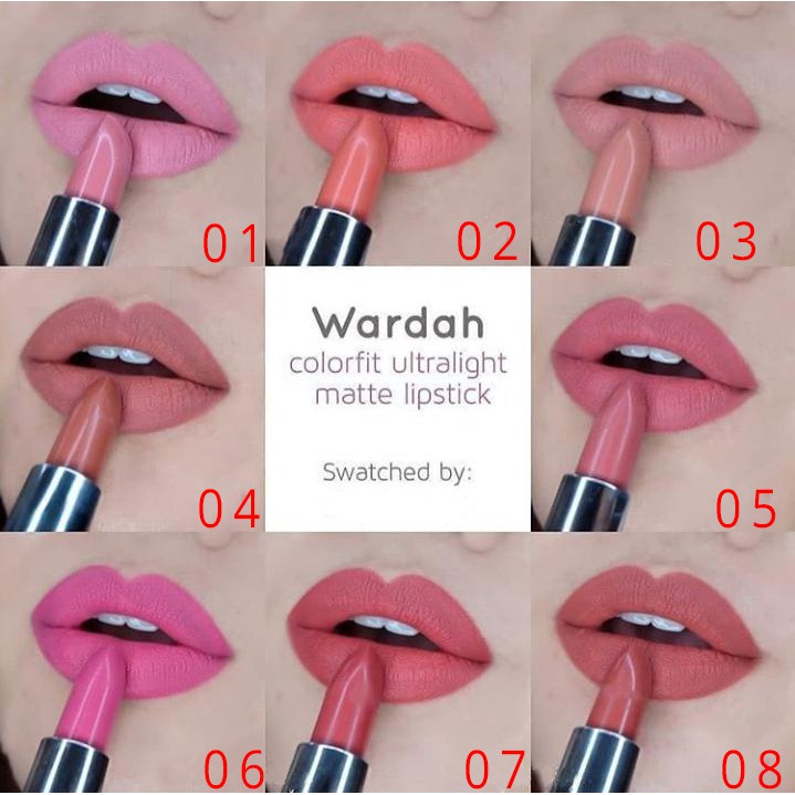 ❤️Glamouroseshop❤️ Wardah Colorfit Ultralight Matte Lipstick