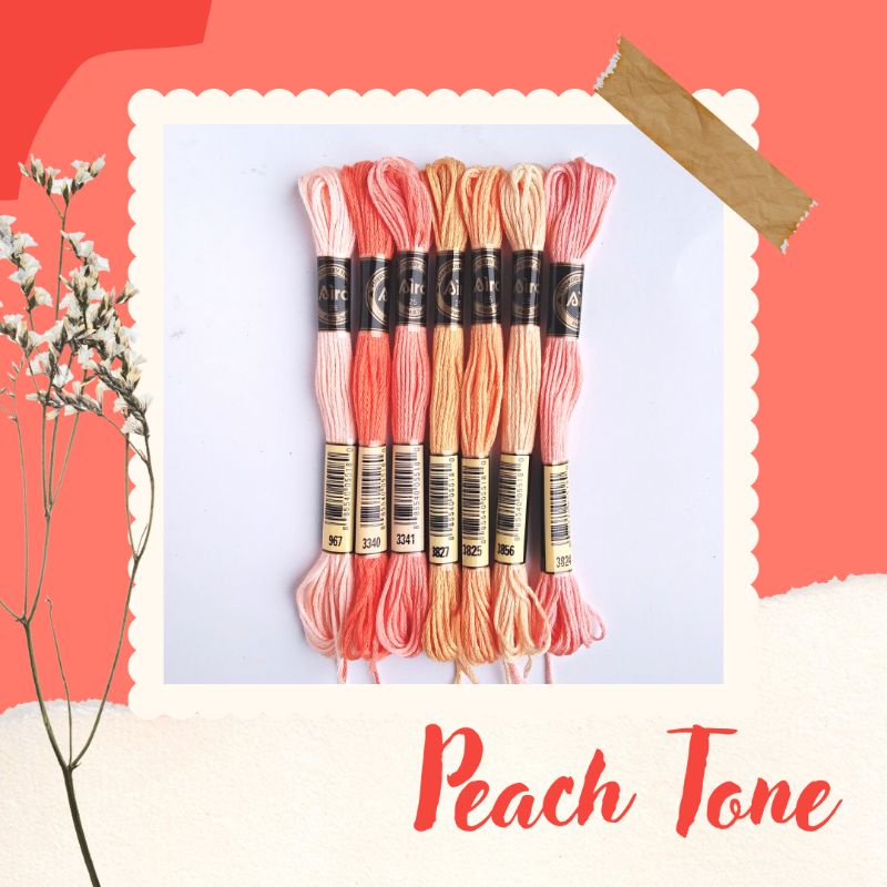 Benang Sulam AIRO - Embroidery Thread - PEACH