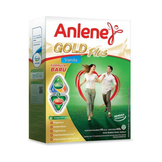 

Anlene Gold Plus Original/Plain , cokelat dan Vanila - Susu Bubuk 620 gram