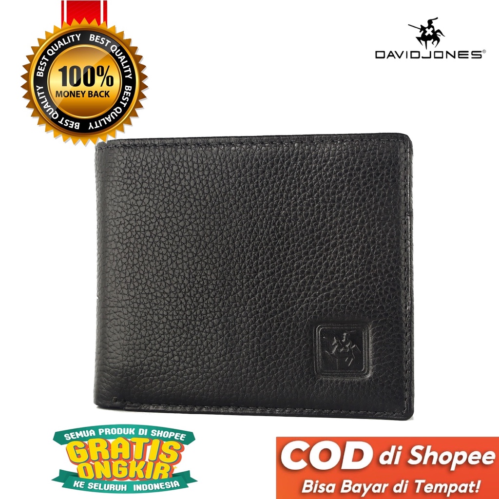 TOKOKOE - Dompet Pria model Tidur bahan Kulit Premium Dompet Lipat - DJ 186 Black