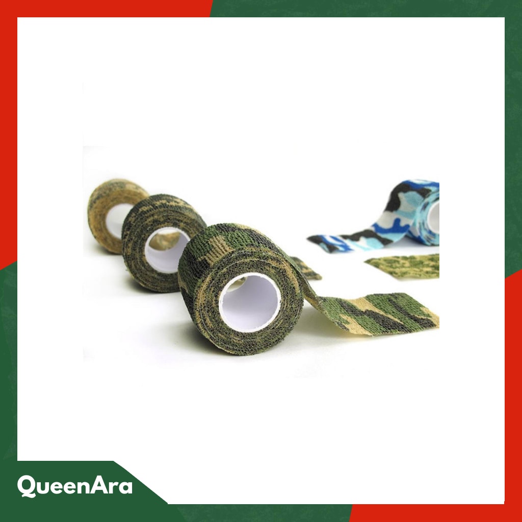 Camouflage Retractable Tape Hunting Survival Kit / Lakban Ajaib - H1