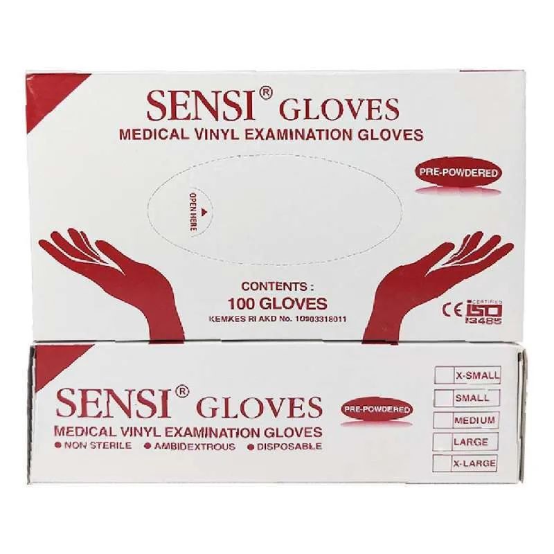 SARUNG TANGAN SENSI NITRILE / GLOVES SENSI VINYIL / SENSI LATEX / SARUNG TANGAN LATEX/ GLOVES SENSI