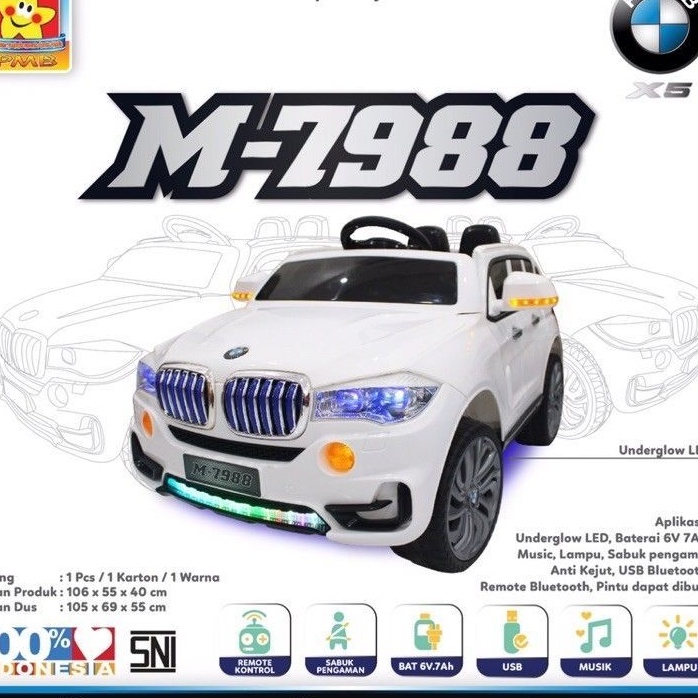 FREE ONGKIR MAINAN ANAK MOBIL AKI ANAK BMW X5 DILENGKAPI REMOT PROMO MOBIL AKI MAINAN ANAK FREE ONGKIR