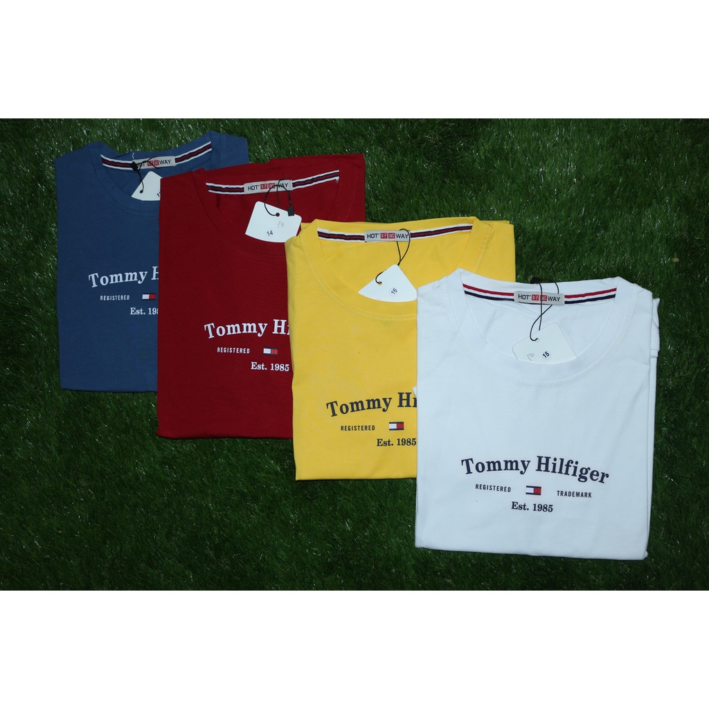 Kaus OblongImport OOTD Anak Laki-Laki Tommy Hilfiger Usia 10-14 Tahun