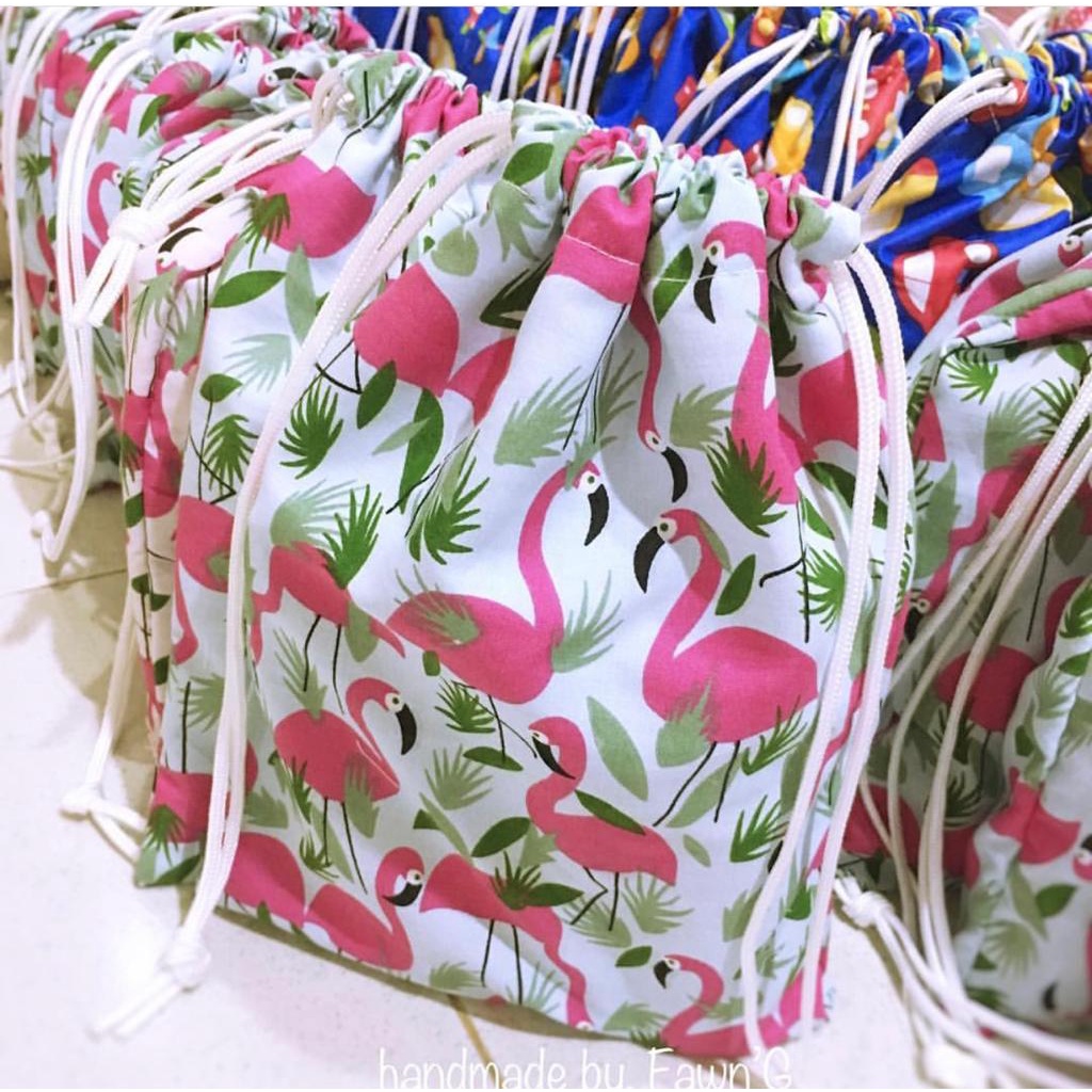 Fawn'G Handmade - Drawstring Pouch serbaguna / Kantong Souvenir Goodie / Kantong Serut