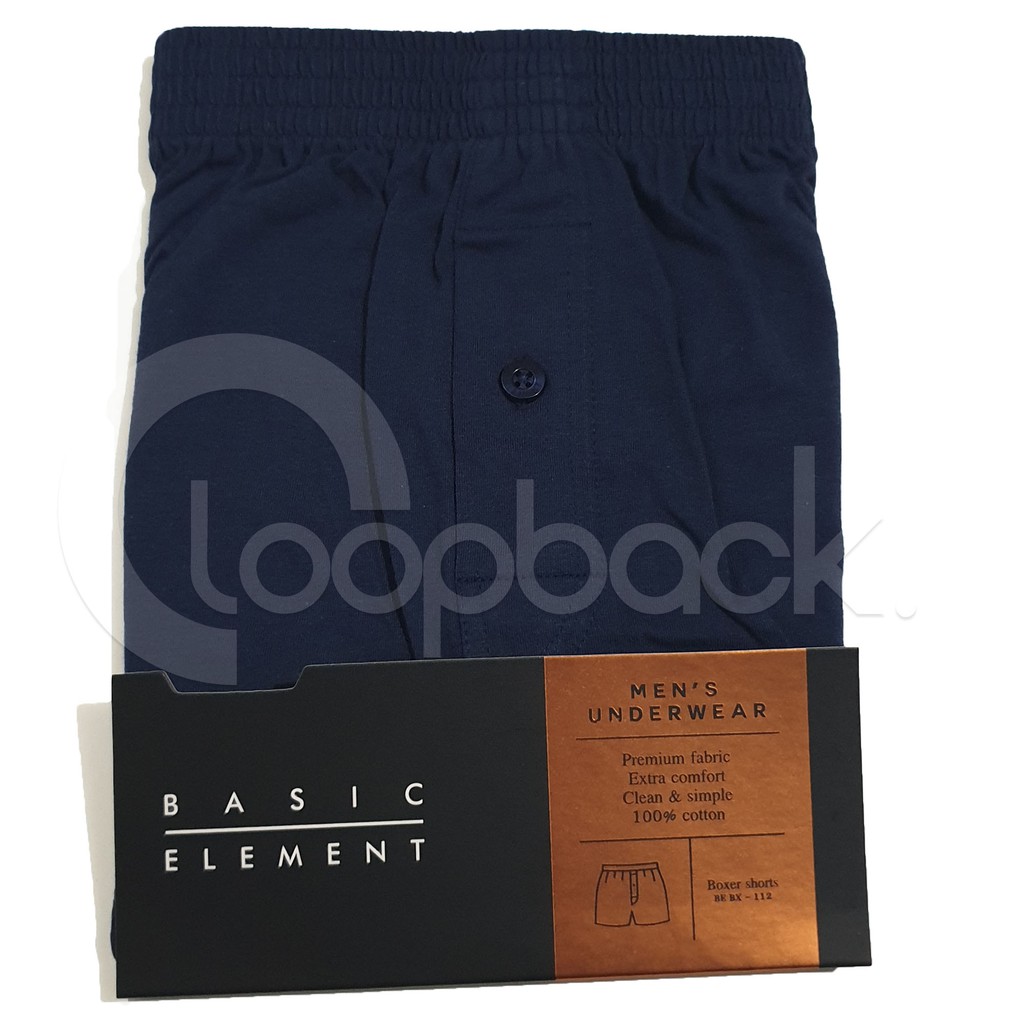 Basic Element Celana Boxer Pria Basic Element BE - 112 | M,L,XL 100% Cotton Premium fabric