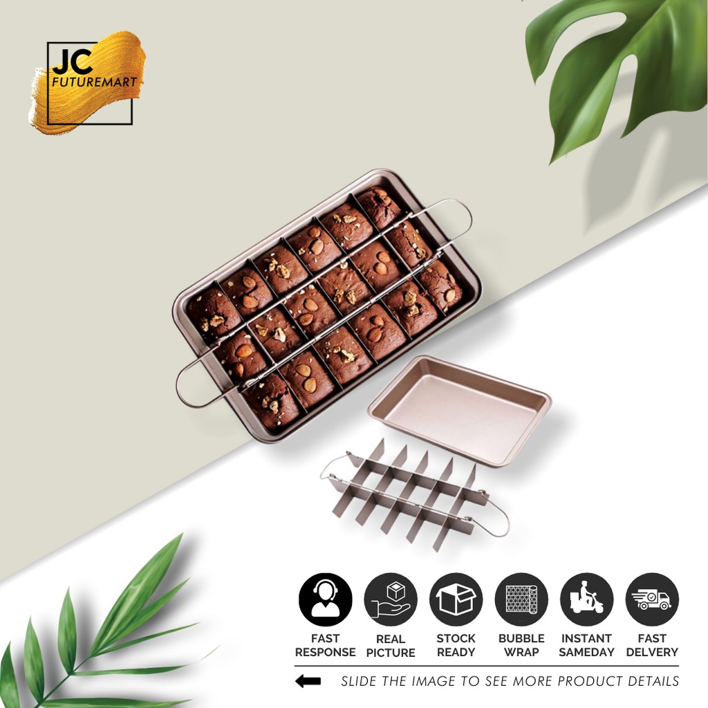 LOYANG BROWNIES | BROWNIE PAN NON STICK 18 SEKAT