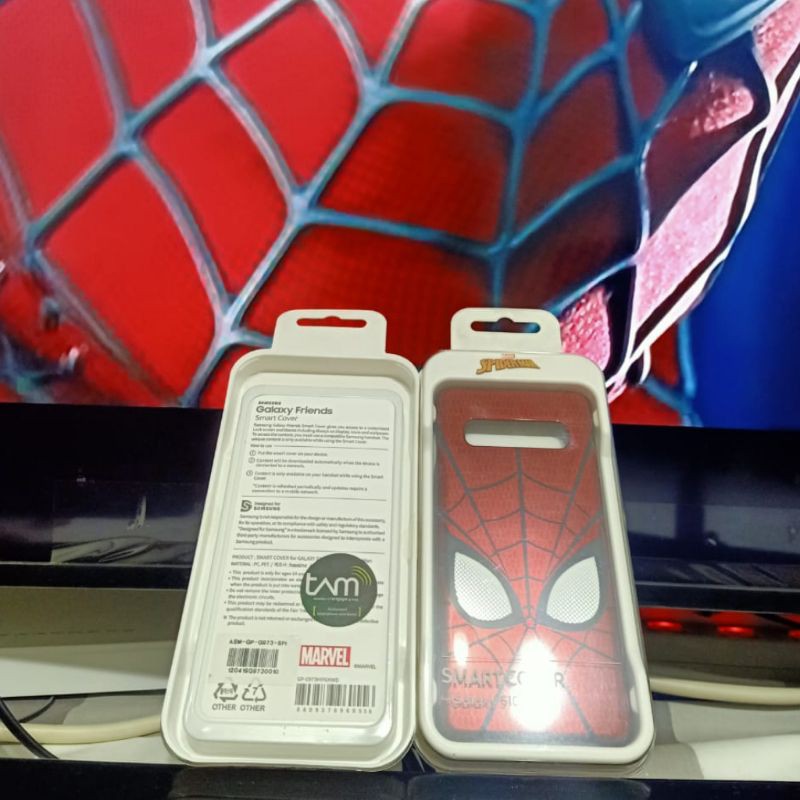 Samsung Galaxy S10 Original Iron Man Spiderman Marvel Smart Cover Casing Case Kesing