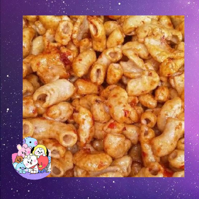 

Makaroni rujak makanan enak cemilan gurih asin pedas