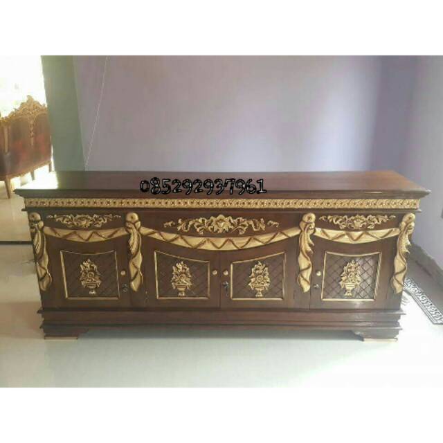 Bufet jati bufet tv bufet pendek bufet ukir mebel jepara