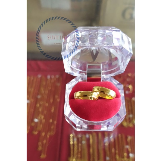 Cincin polos emas kadar 24 karat
