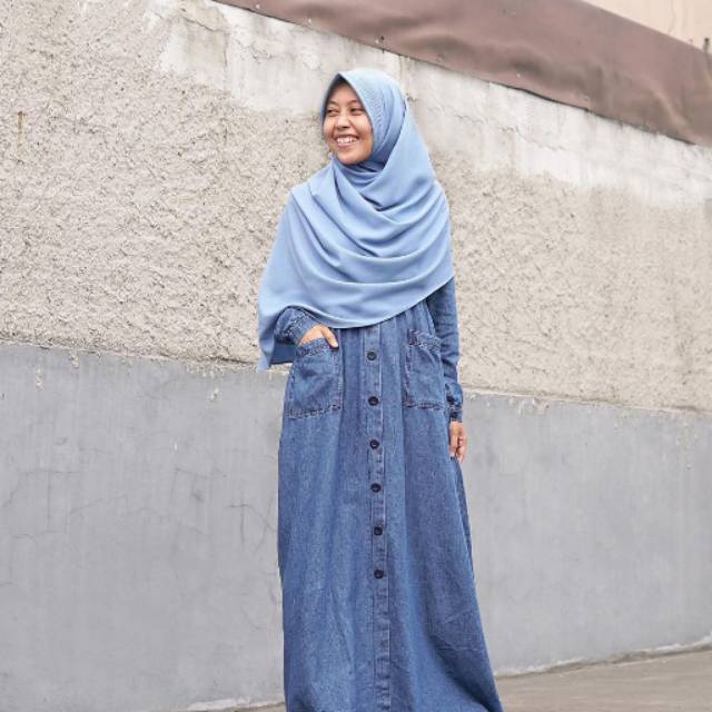 Alila -  Gamis Denim Poket