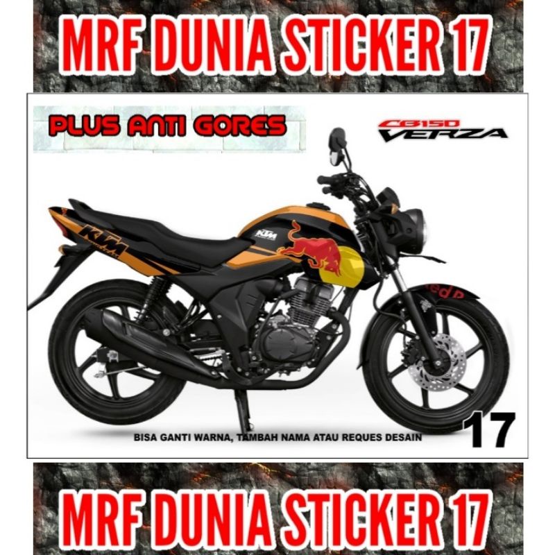 Sticker decal Verza CB 150 Full Body Striping Motor Verza CB 150 Sticker  Verza CB 150 Decal Sticker