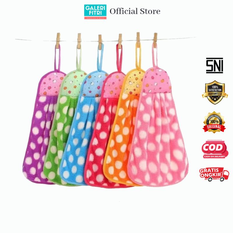 Lap Tangan Gantung - Lap Tangan Handuk - Lap Gantung - Lap Tangan Lucu - Lap Tangan Microfiber - Lap