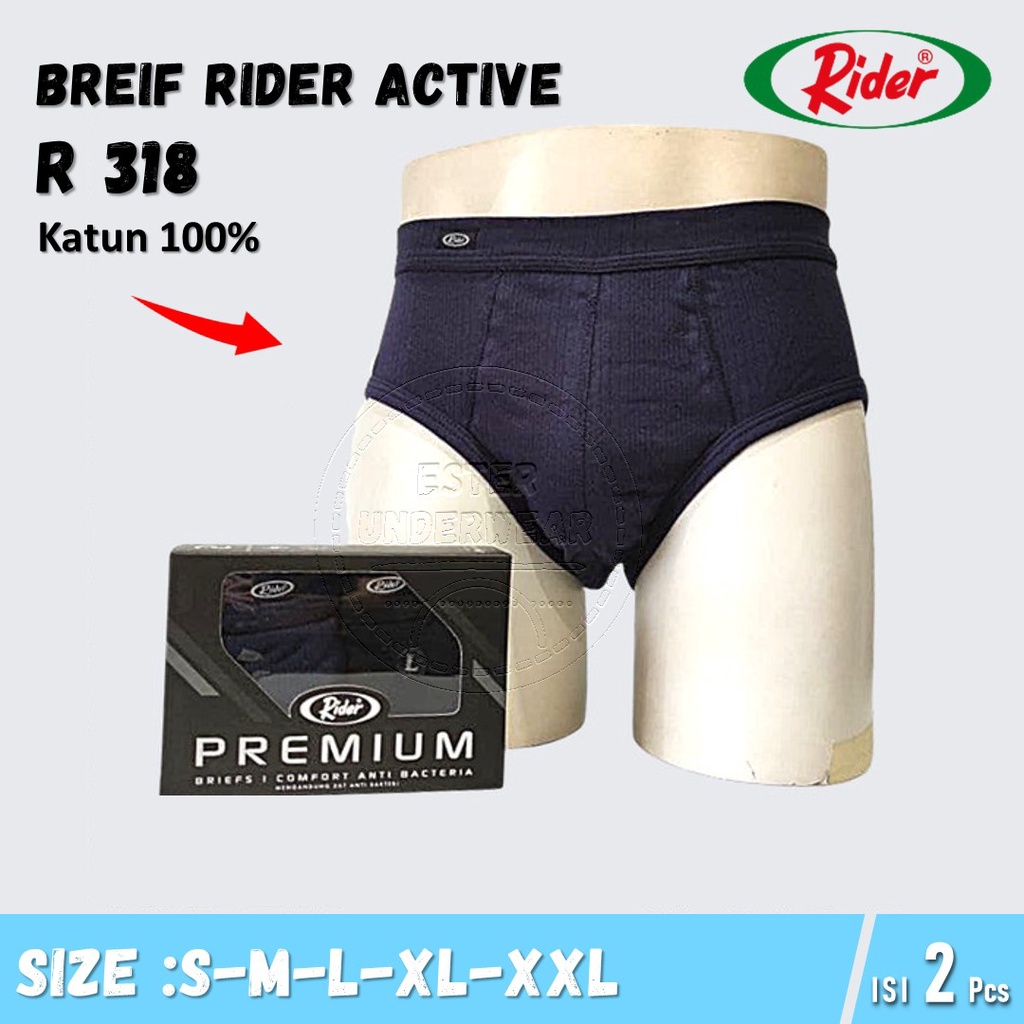 Celana Dalam Rider Big Size Premium R 318 BS Isi 2Pcs/Pack