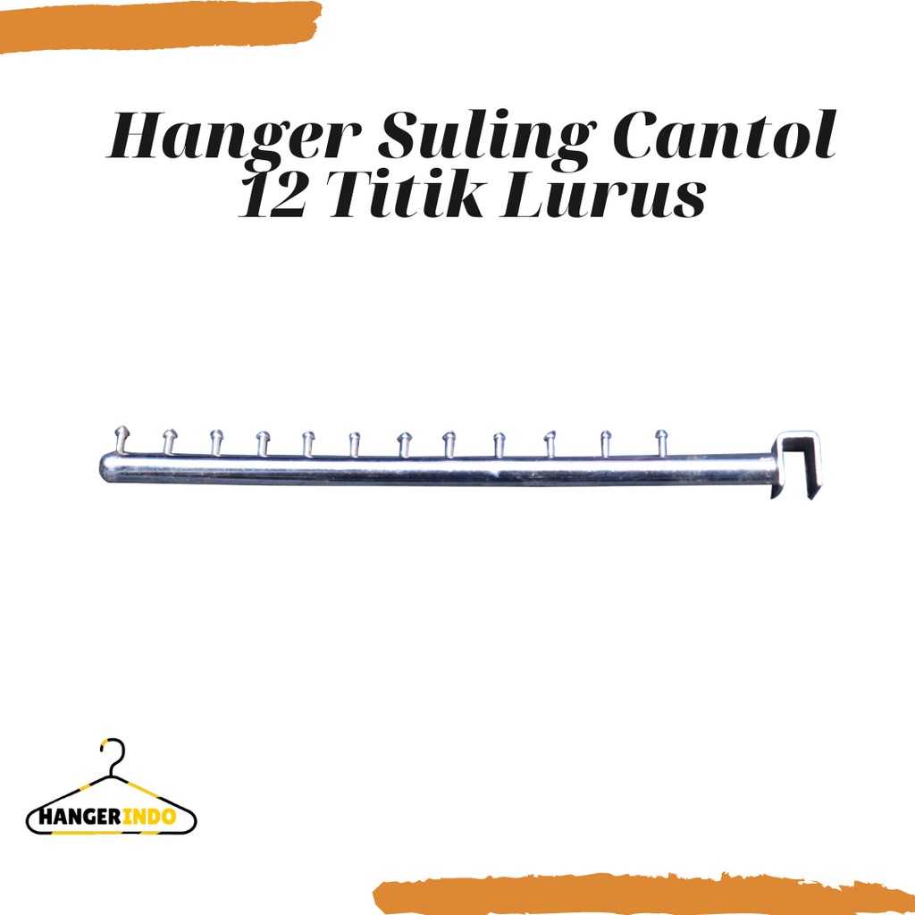 Gantungan Hanger Suling Cantol 12 Titik Lurus Gantungan Baju Hanger Cantol Gawangan