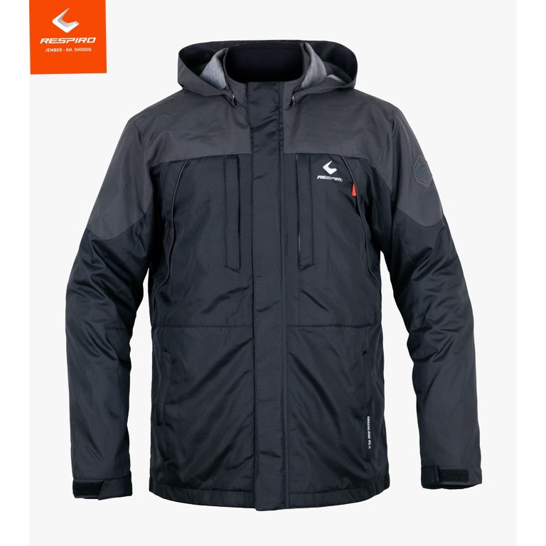 JAKET MOTOR PRIA RESPIRO GREENLAND BLACK