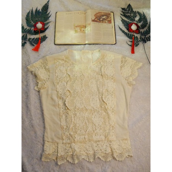 Blouse Lace Renda Brukat