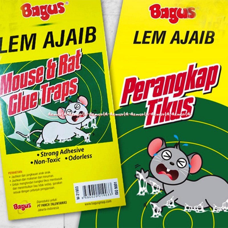 Bagus Lem Ajaib Mouse &amp; Rat Glue Traps 1pcs Non Toxic Alat Lem Jebakan Tikus Model Kertas Buku