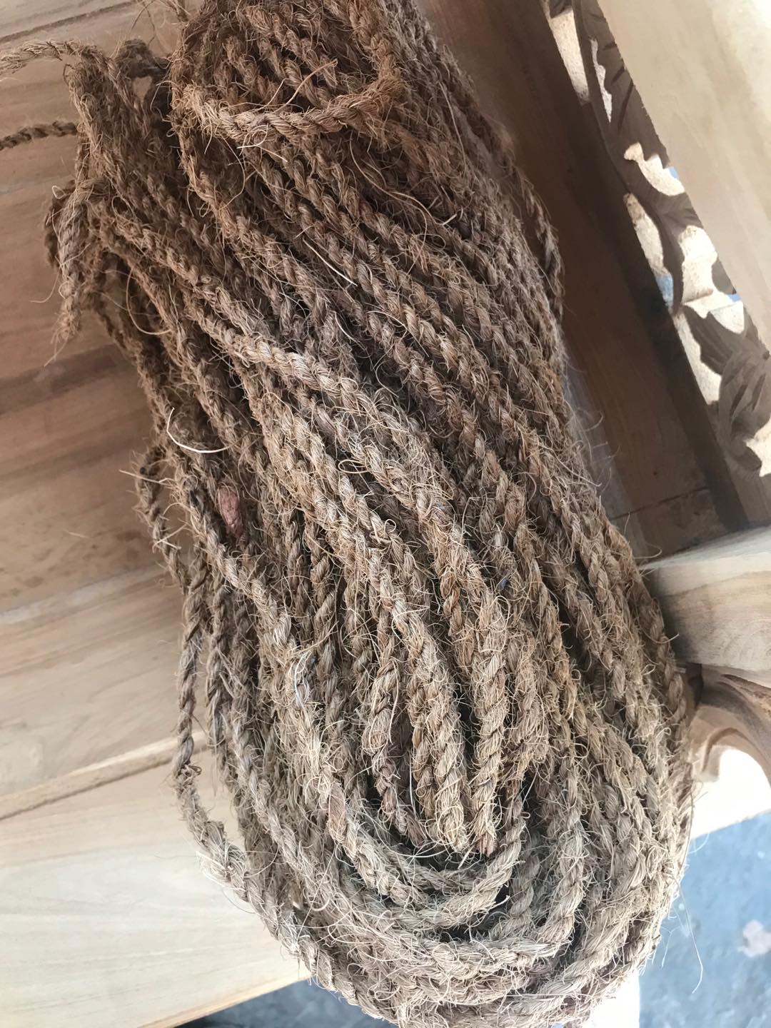 Tali Sabut Kelapa Panjang 50 Meter/tali Anggrek/tali Pengikat Tanaman/tali Dekorasi