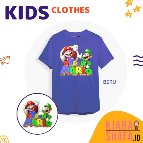 Kiarashafa - Baju Anak / Kaos Anak Super Mario