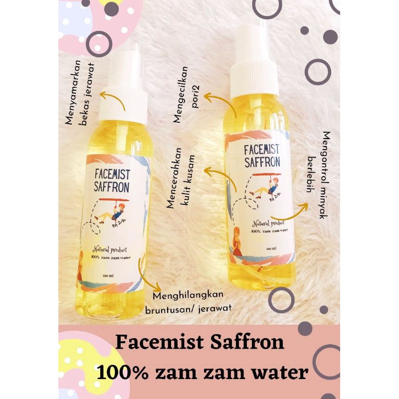 

(ORIGINAL )FULL ZAM ZAM FACEMIST SAFFRON | FACEMIST | TONER | NO AIR MAWAR