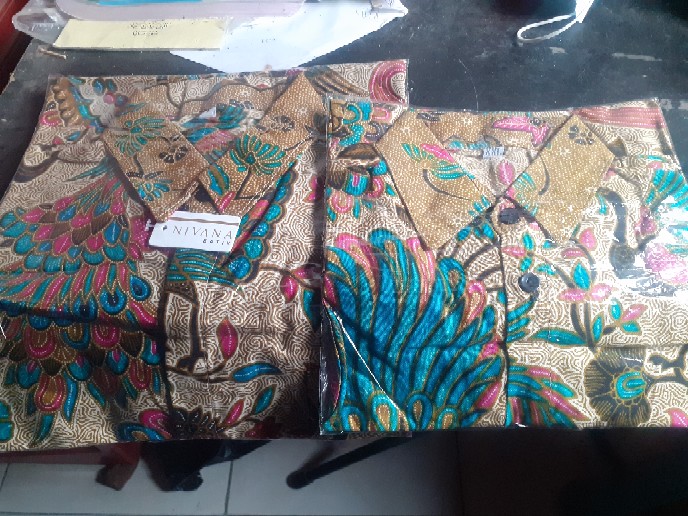 Couple Batik Ayah Anak Motif Merak Size Terlengkap 1-10tahun
