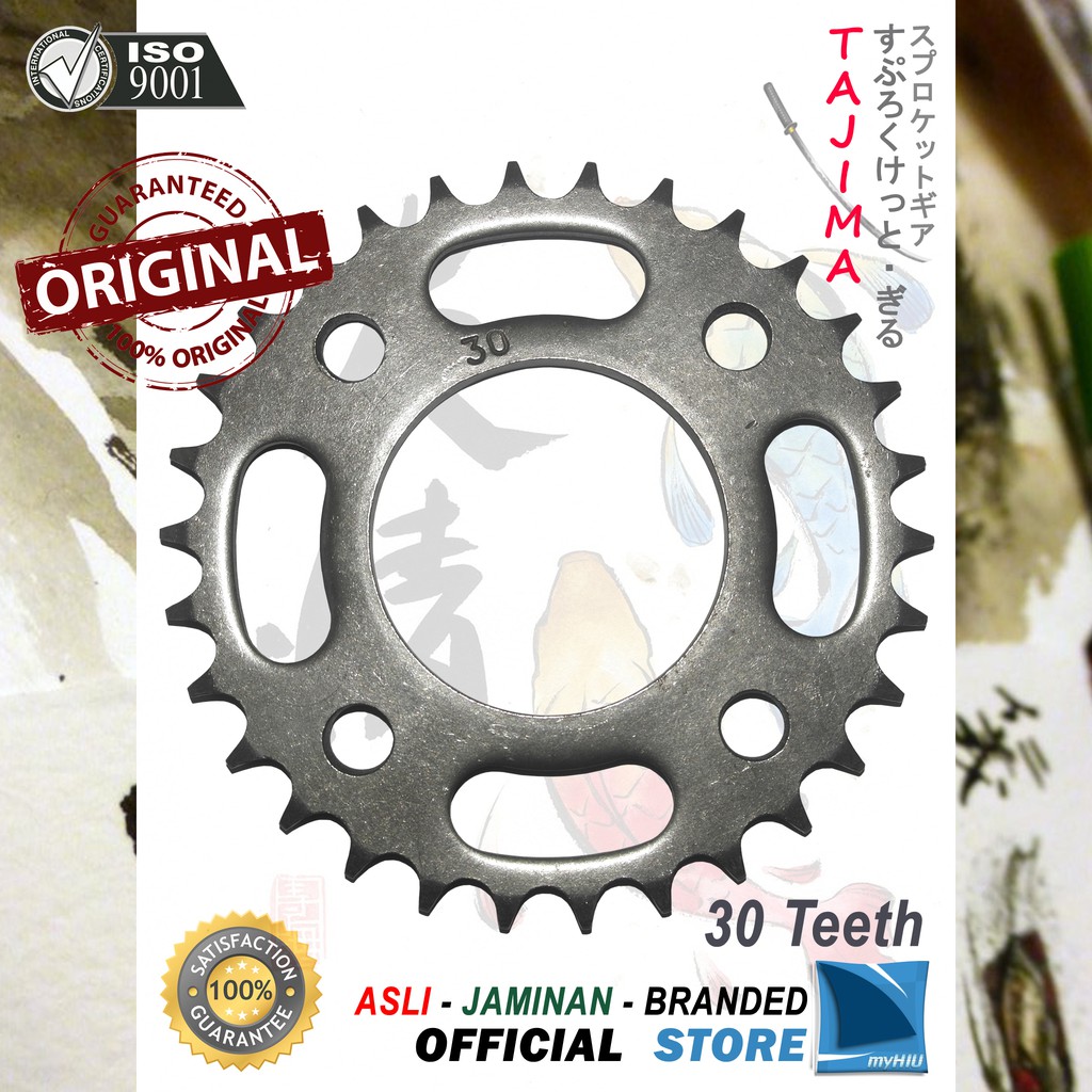 Gigi Tarik 30T ~ 38T HONDA Mega Pro / New Gir Belakang - Rear Sprocket Gear TAJIMA