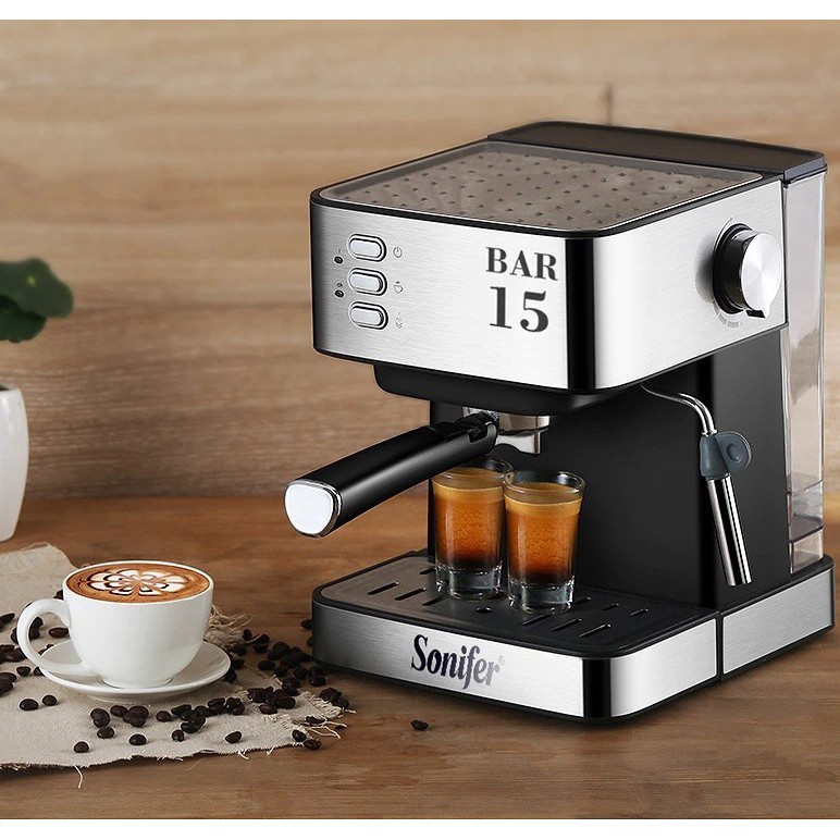 Sonifer SF-3528 Mesin Kopi Espresso dan Cappuccino Kapasitas 1.6 Liter