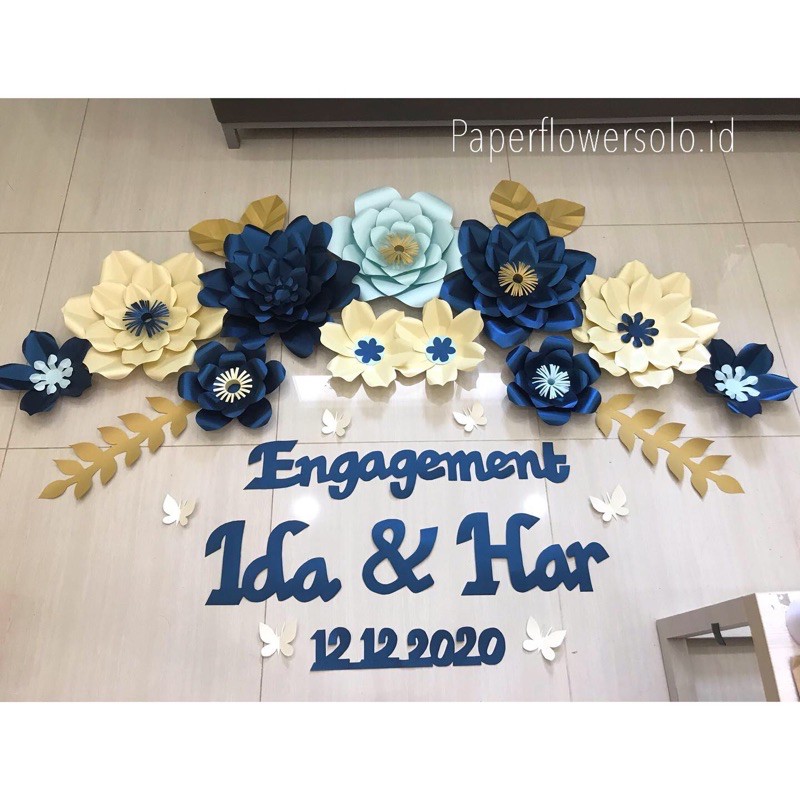 paperflower dekorasi engagement