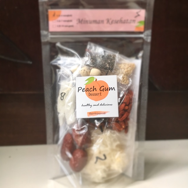 

Peach Gum Dessert paket lengkap 100gr 3-4 mangkok