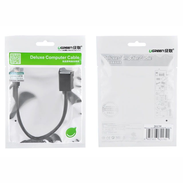 Ugreen Kabel Adapter Micro HDMI to HDMI - 20134 - Black